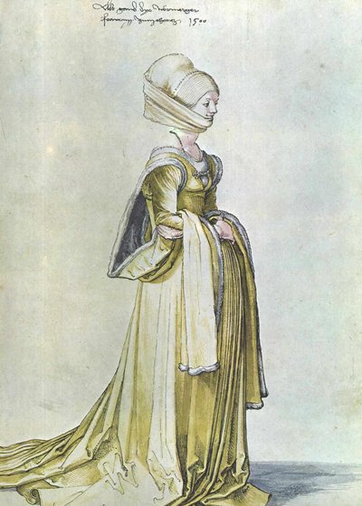 A Nuremberg Woman in Dance Dress by Albrecht Dürer